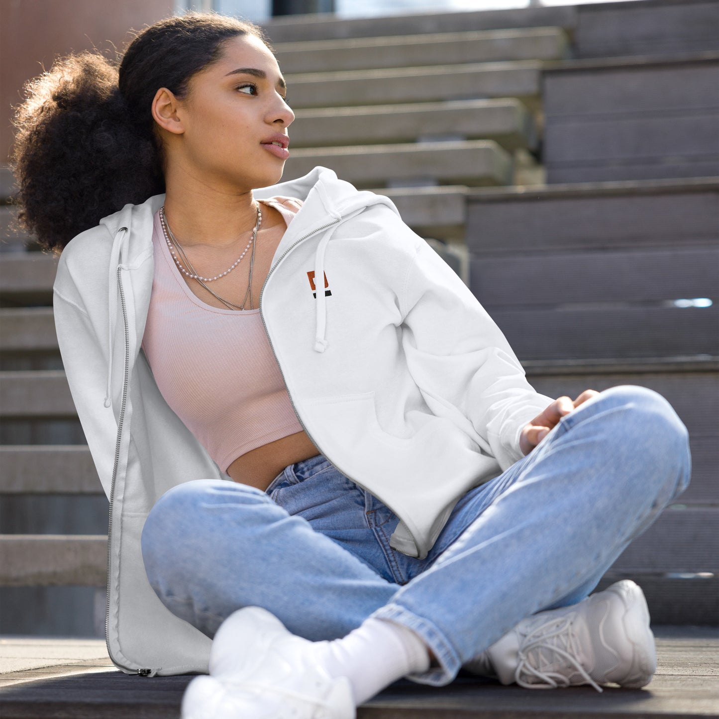 D Zip Hoodie